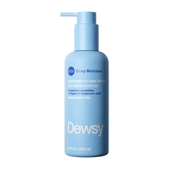 Dewsy Down Deep front bottle view showing label and unscented benefit