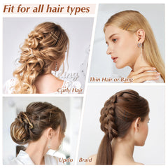 DF DUALFERV three-color spread black brown gold for discreet blending in hair