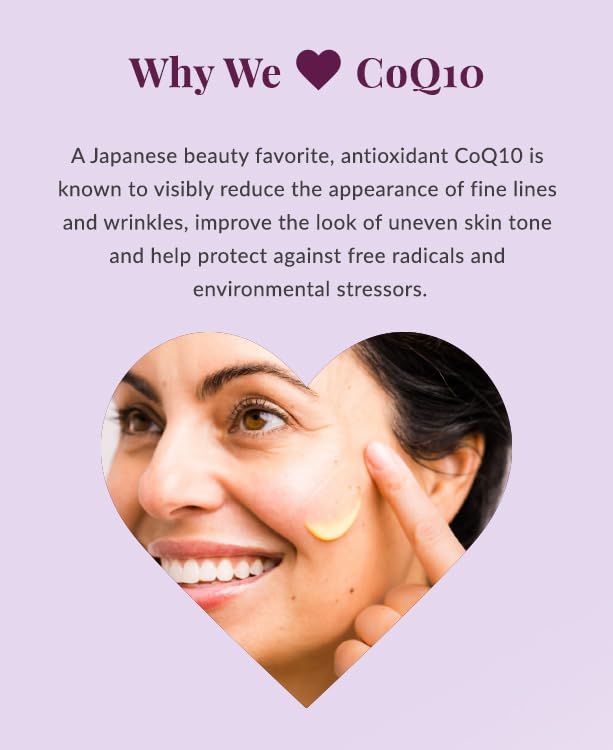 DHC CoQ10 lotion pouring texture demonstrating lightweight hydration benefit