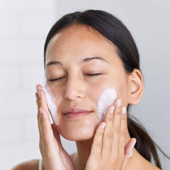 Olive fruit and aloe leaves beside DHC Pure Soap highlighting antioxidant soothing benefits