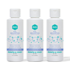 DHS SAL shampoo front bottle showing size and medicated benefit