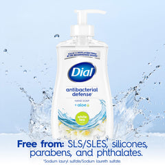 Dial 11 fl oz bottle beside common items to show size and convenient capacity