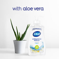 Dial aloe ingredient close-up suggesting moisturizing benefits and softer skin