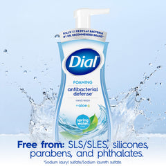 Dial bottle back label highlighting ingredients and vegan claim