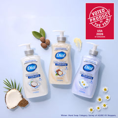 Dial aloe and coconut ingredients detail suggesting soothing and hydration