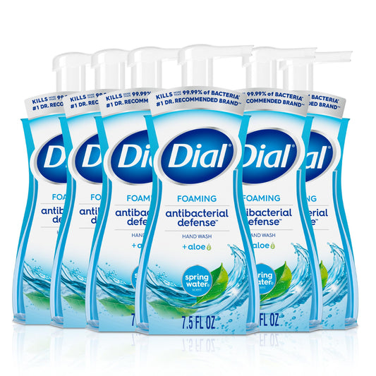 Dial front packaging showing spring water scent and clear benefits