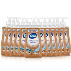 Dial front bottle showing sandalwood and vanilla scent, reassuring clean results