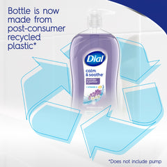 Dial bottle in shower setting creating a relaxing bathing atmosphere