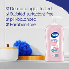 Creamy lather texture from Dial wash demonstrating gentle moisturizing