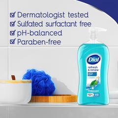 Dial body wash lather texture on hand demonstrating gentle moisturizing cleanse