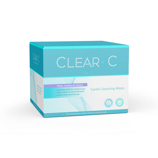 Diamond Wipes Clear C front packaging showing 30 wipes and benefits