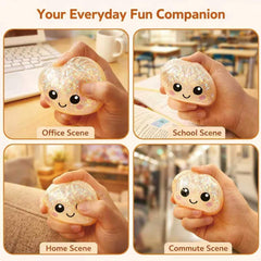 DICSINM dumpling beside hand showing compact size and portability