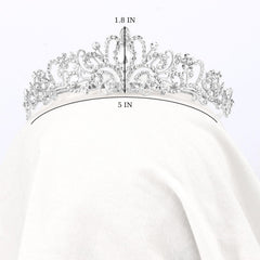 Didder on model bridal styling illustrating how the crown completes a wedding look