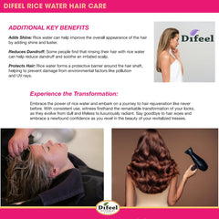 difeel smooth shiny hair after use shows improved softness and reduced breakage