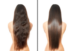 Difeel oil texture drop on hair demonstrating lightweight absorption
