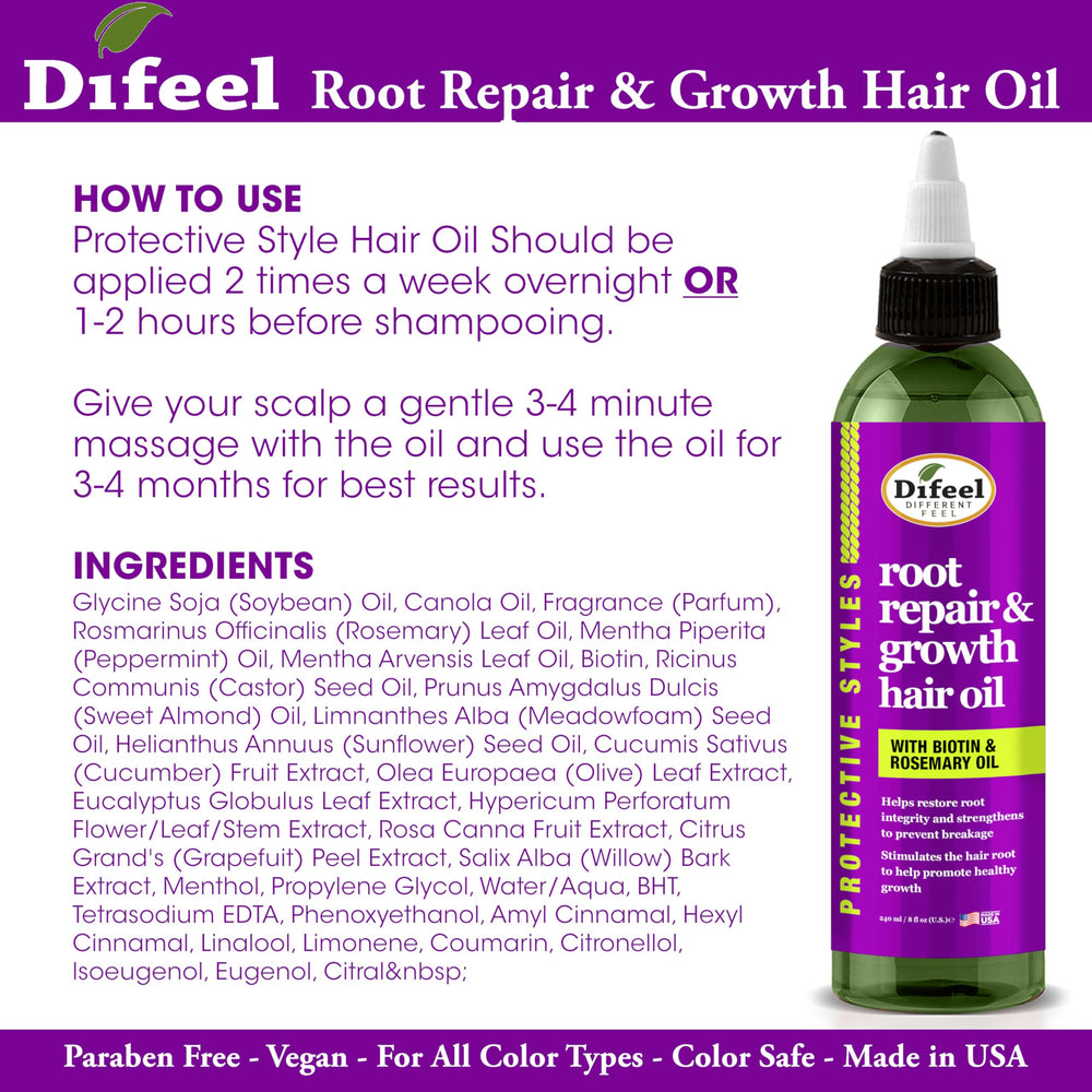Difeel bottle in hand showing 8 oz size for long-term use