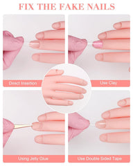 Difenni bent fingers demonstrating flexible joints for accurate angles