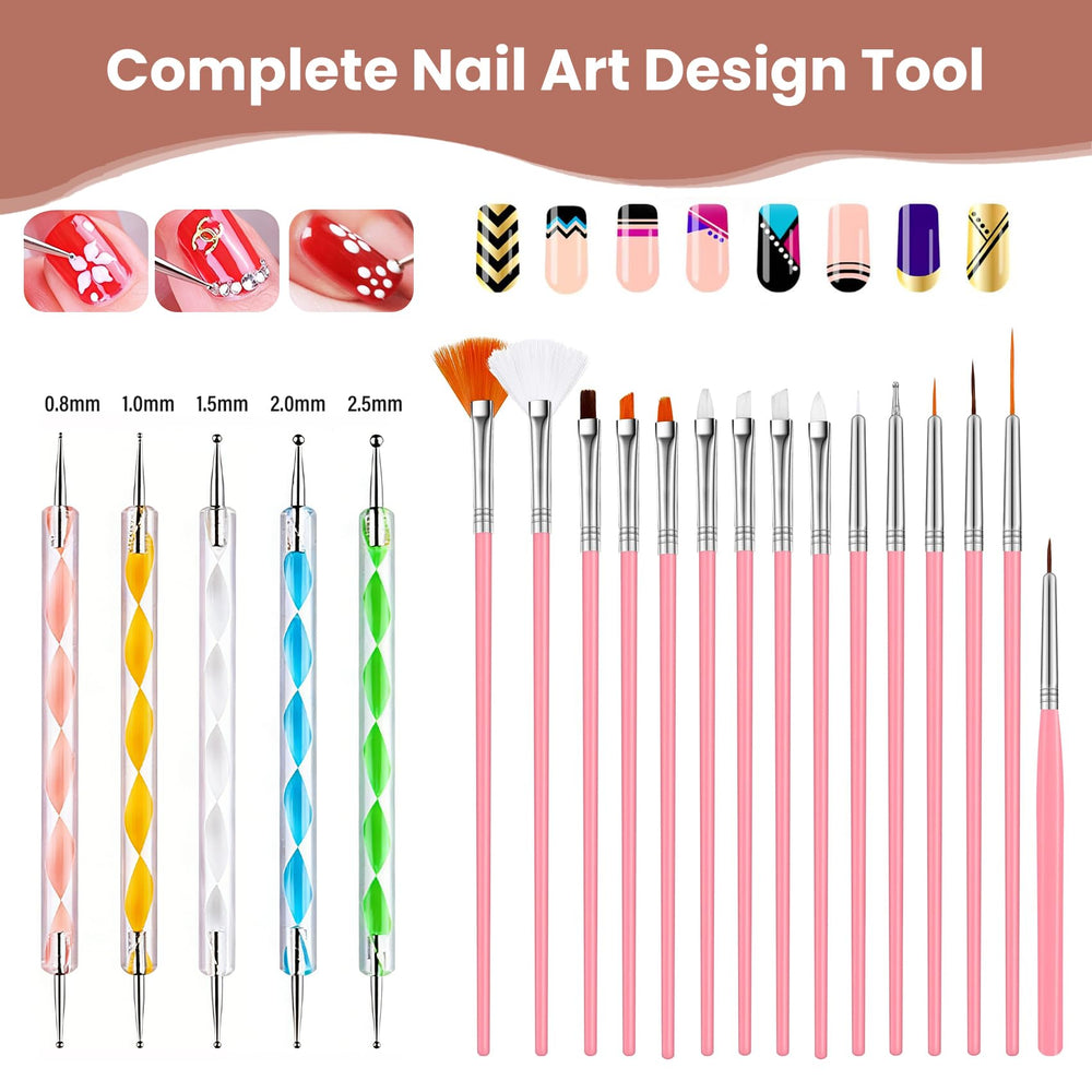 Difenni mannequin fingers in use during acrylic application for practice