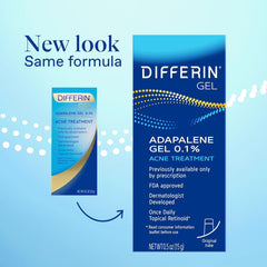 Applying Differin gel to cheek demonstrating targeted acne treatment