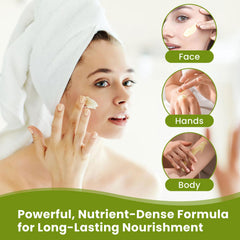 DIKAYI balm being applied to hands for instant softening and hydration