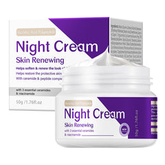 DIKAYI night cream front packaging showing jar and label for clear benefit