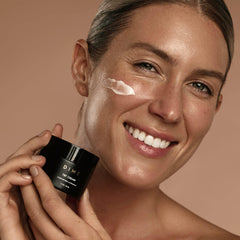 DIME night routine bathroom shelf with TBT Cream showing seamless nightly use benefit