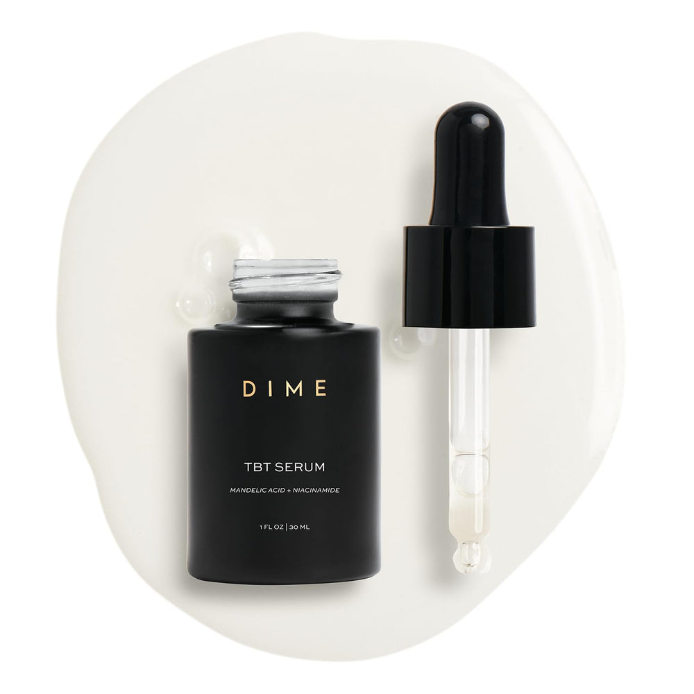 DIME TBT Serum front bottle showing clean labeling and size