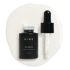 DIME TBT Serum front bottle showing clean labeling and size