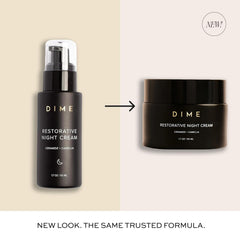 DIME texture close-up of cream revealing lightweight, hydrating consistency