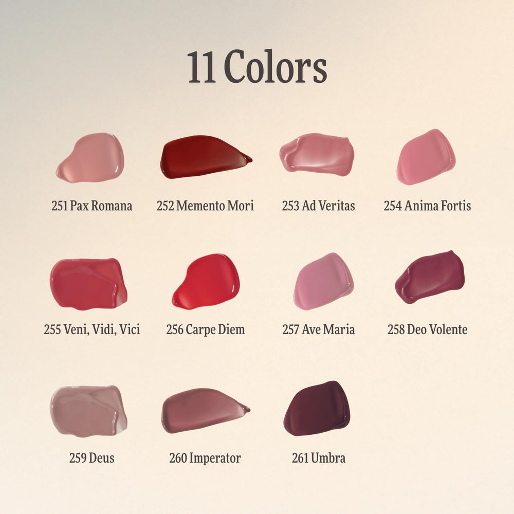 DINTO collection layout inspired by Marcus Aurelius, elegant shades