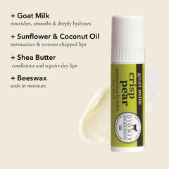 Dionis lip balm stick detail highlighting smooth application and soothing effect