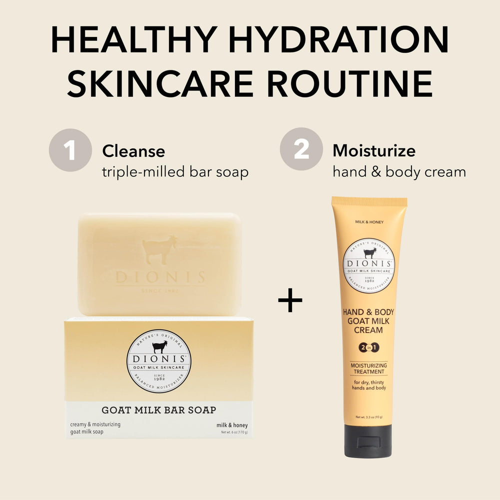 Dionis lifestyle bathroom vignette with soap for soothing daily self-care ritual