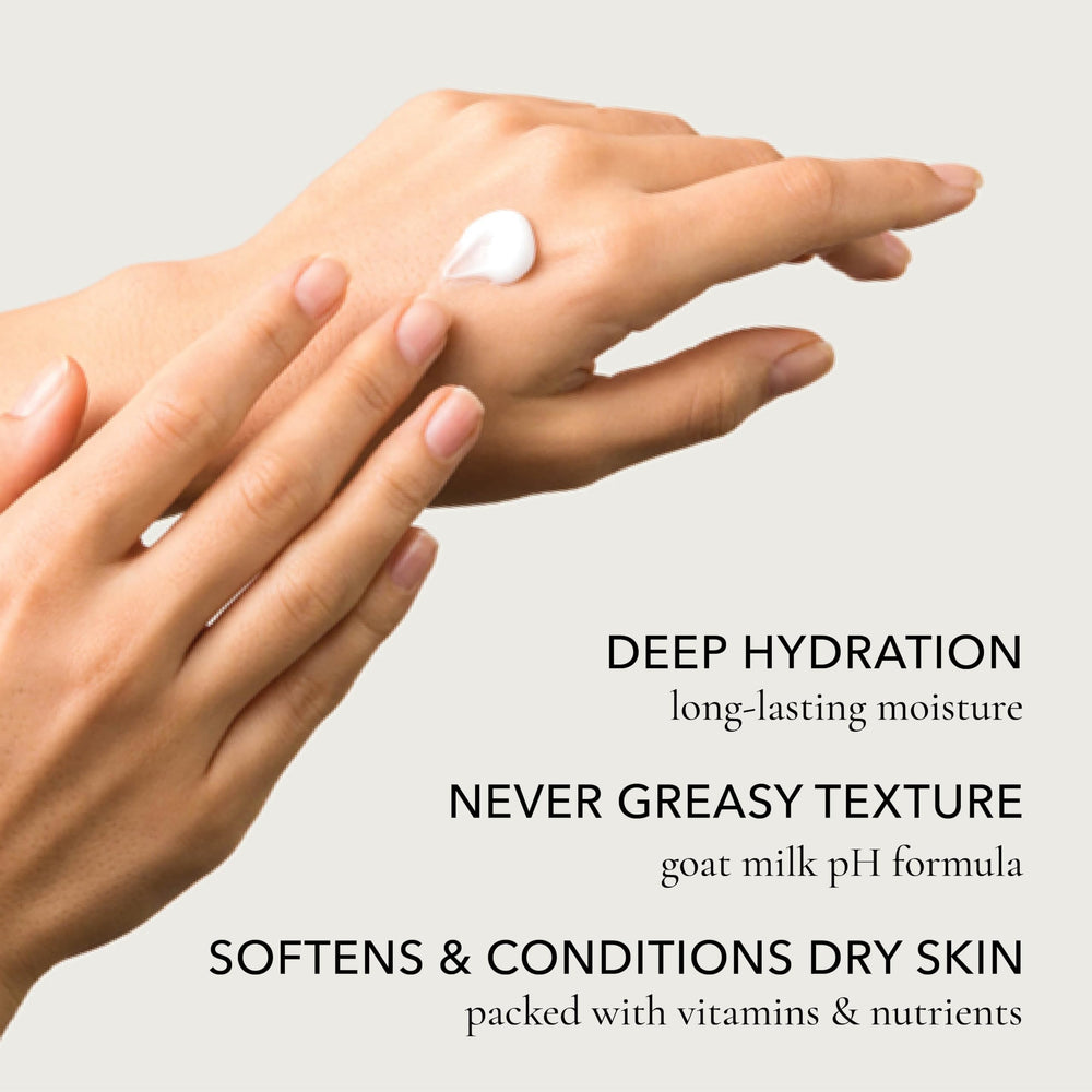 Dionis lotion beside travel essentials illustrating purse-ready moisturizing care