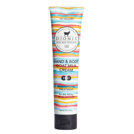 Dionis Sea Treasures front packaging showing tube and label, illustrates product clarity