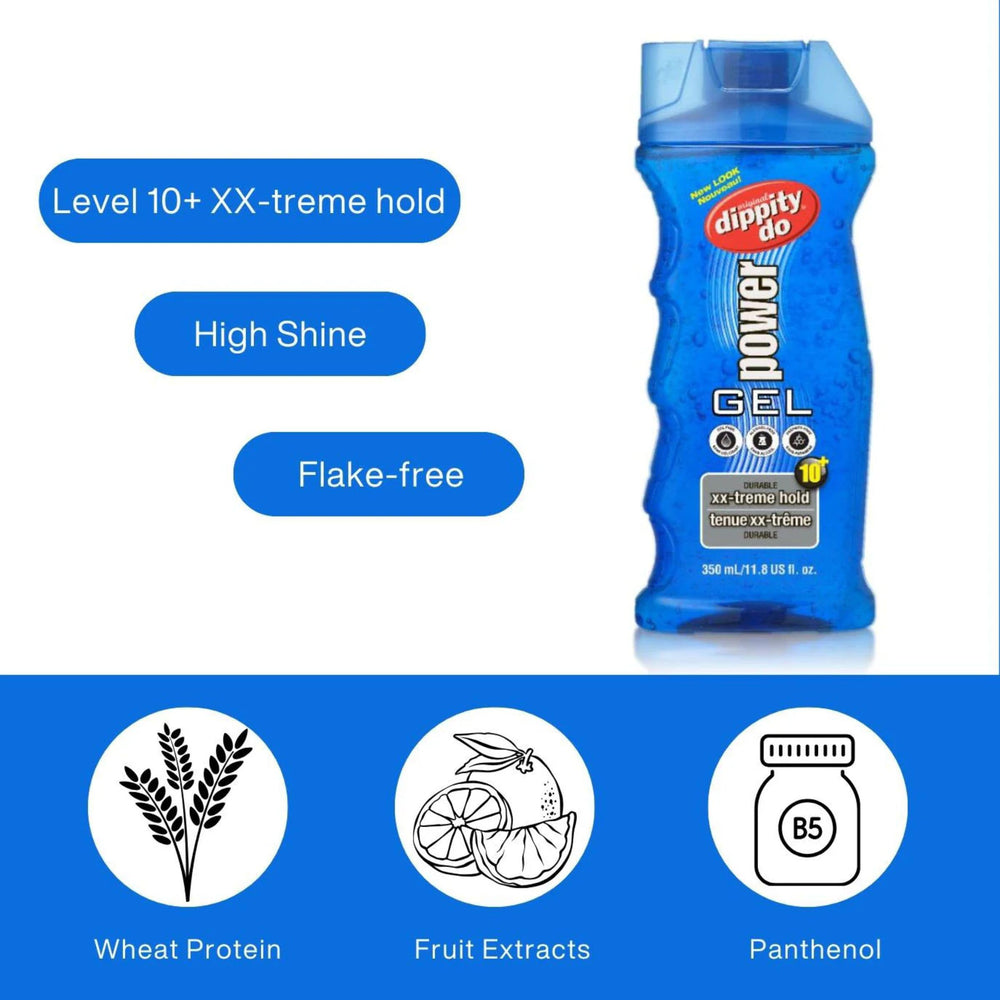 Dippity Do bottle next to hand showing 11.8 oz size for value