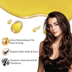 Discoliner oil being massaged into scalp showing improved circulation and nourishment