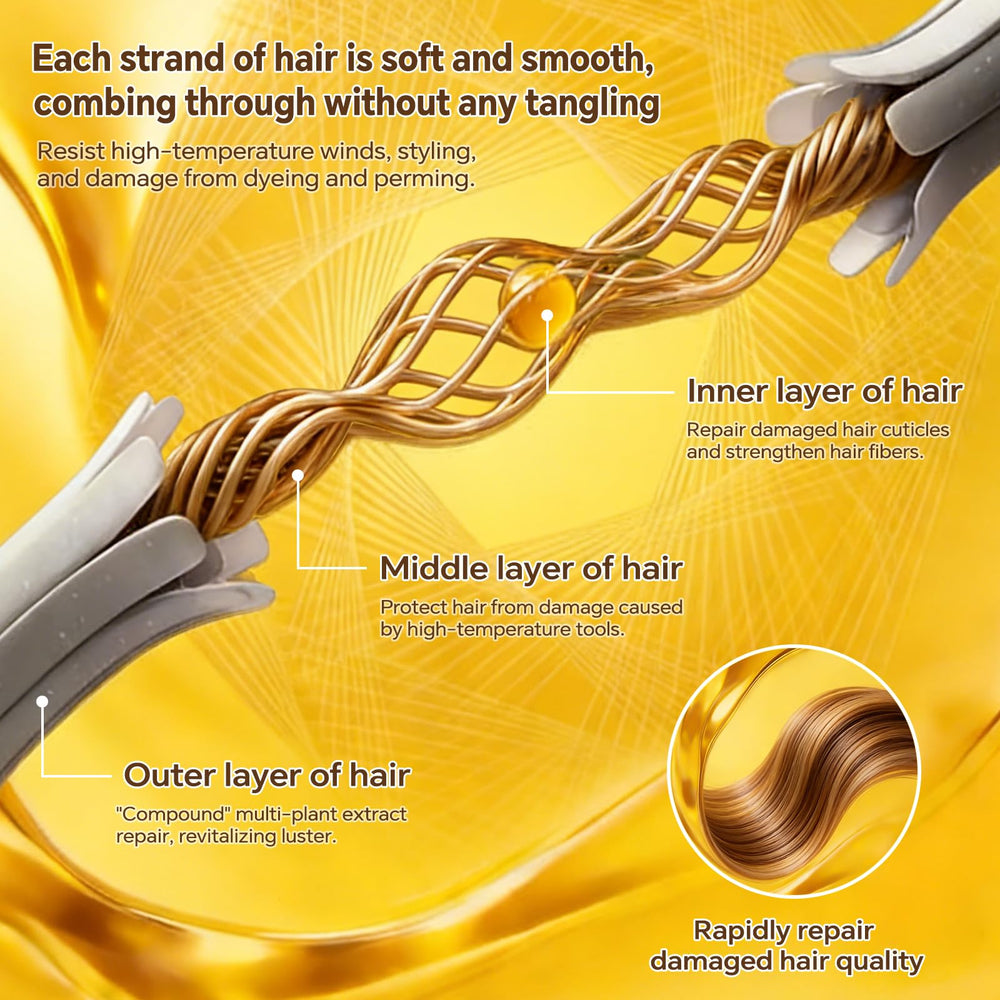 Discoliner few drops in palm illustrating easy dosing and frizz control benefit