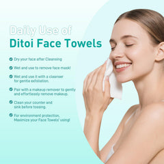 Ditoi single sheet flat lay highlighting XL size and absorbency benefits