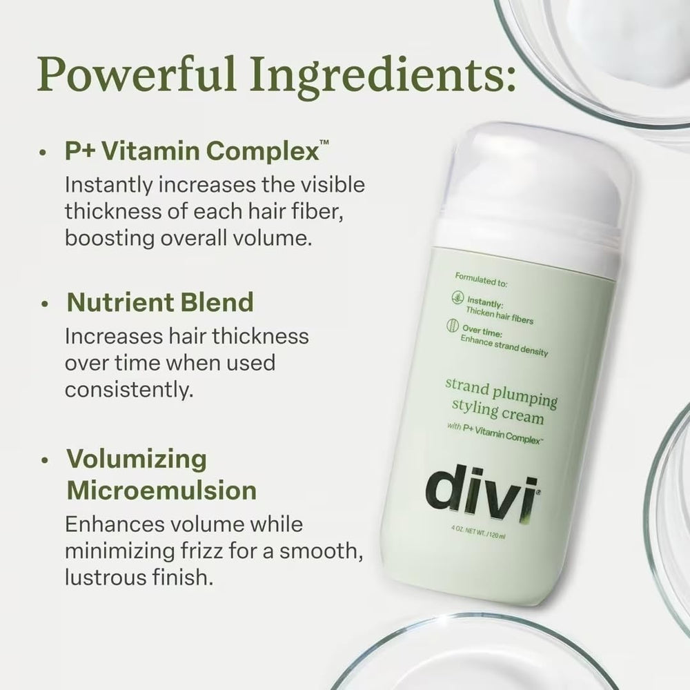 divi P+ vitamin complex visual emphasizing long-term thickness support
