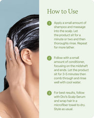 Divi scalp serum dropper detail showing precise application and targeted nourishment