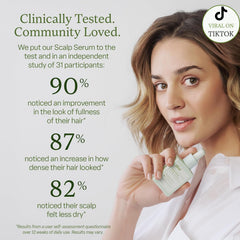 divi scalp serum texture on pipette, lightweight formula visible and clear