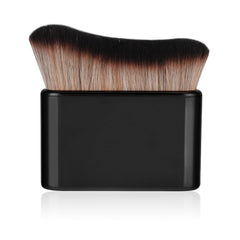 DIVINA VITAE front view of black self tan brush showing compact shape and portability benefit