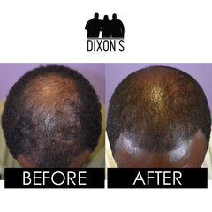 Dixon's 1737 texture in palm showing lightweight oil feel and moisturizing benefit