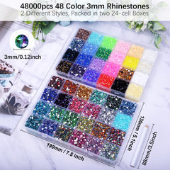 DIYCICO close-up of faceted rhinestone showing bright AB shimmer and visual depth