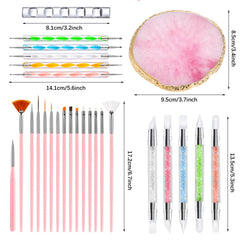 DIYCICO lifestyle manicure setup featuring tools in use for salon-style home nail art photos
