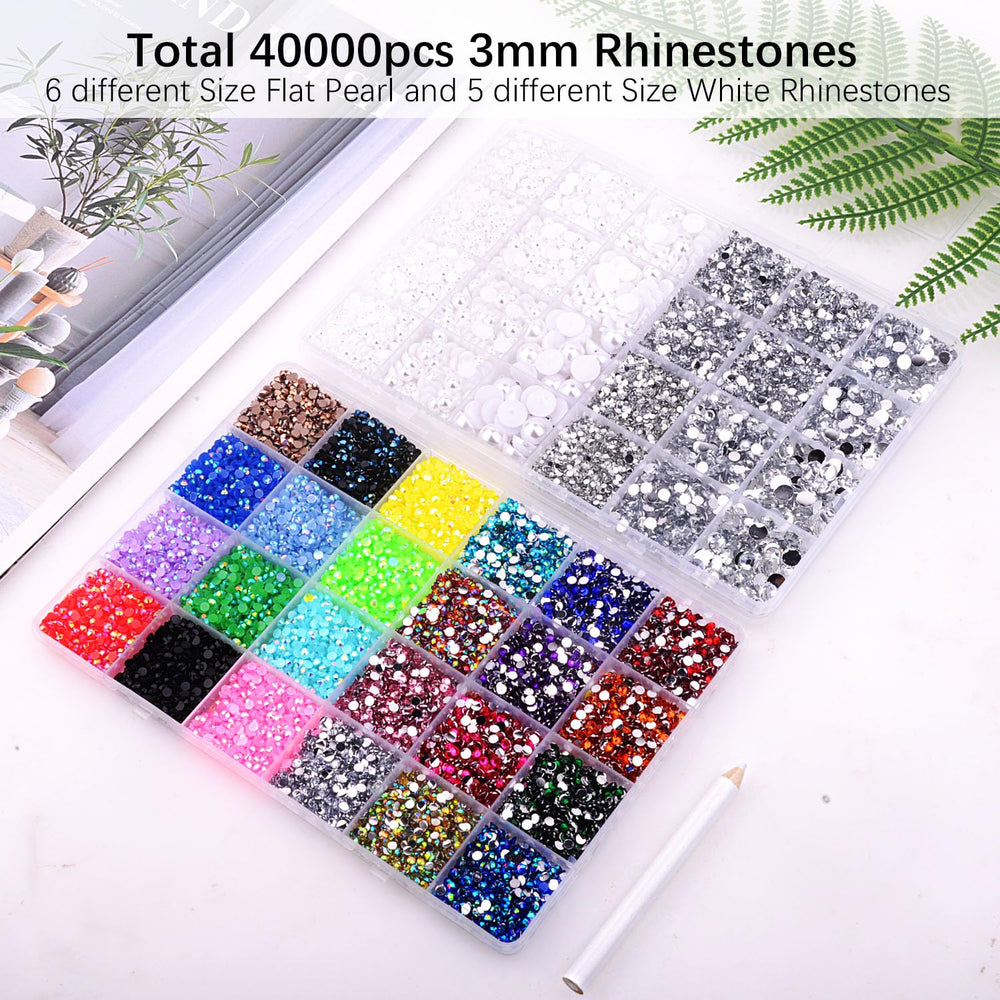 DIYCICO mixed sizes layout with 2mm–10mm gems offering options for varied designs
