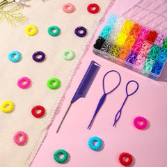 DIYDEC open storage box with sorted colors, organizes elastics neatly