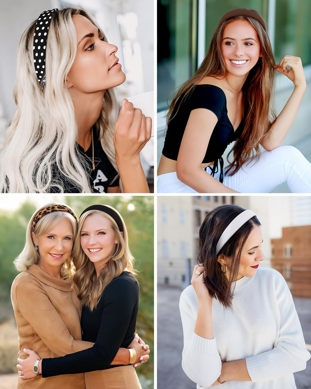 DiyJibb headband worn with casual outfit outdoors, adds polished accessory to look