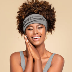DiyJibb headband next to ruler showing 9-inch unstretched size accuracy