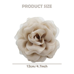 Dizila close-up of tulle rose texture highlighting soft petals and visual volume benefit